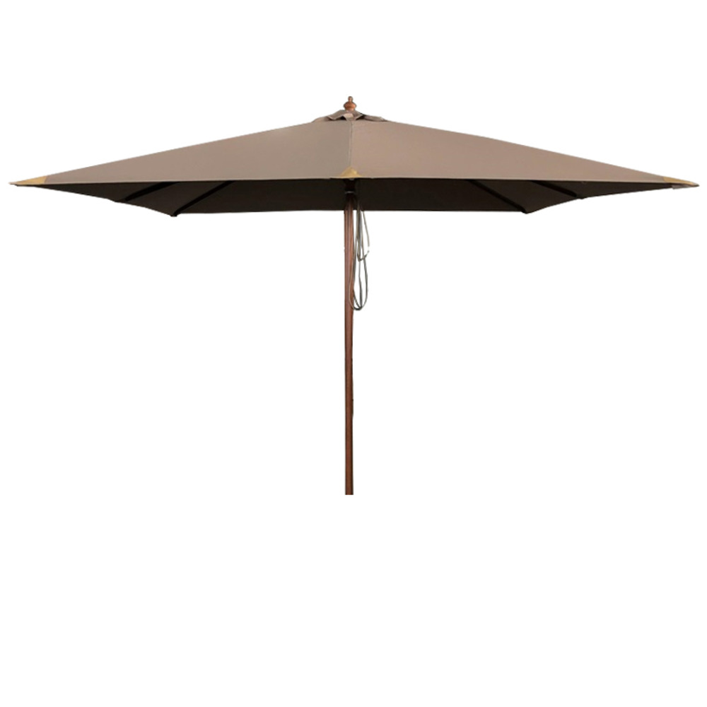Parasol droit taupe 3x3 m pegasia