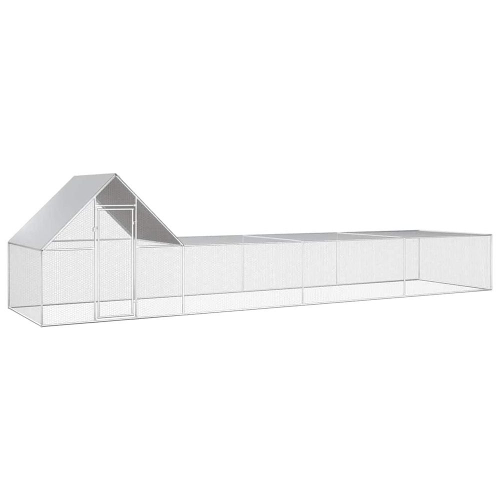 POULAILLER 8 X 2 X 2 M ACIER G-(868576)