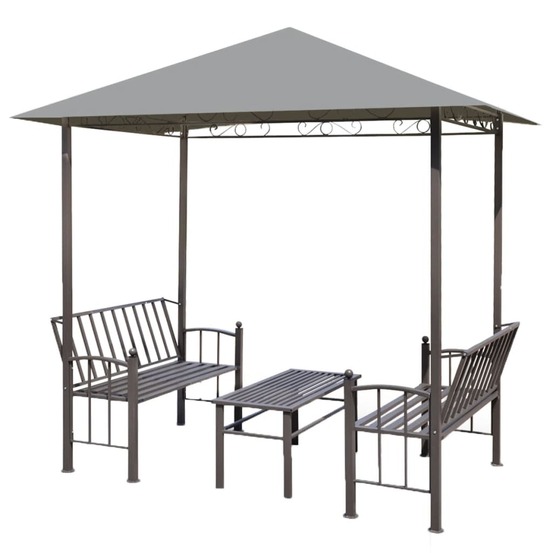 CHAPITEAU DE JARDIN AVEC TABLE-(866268)