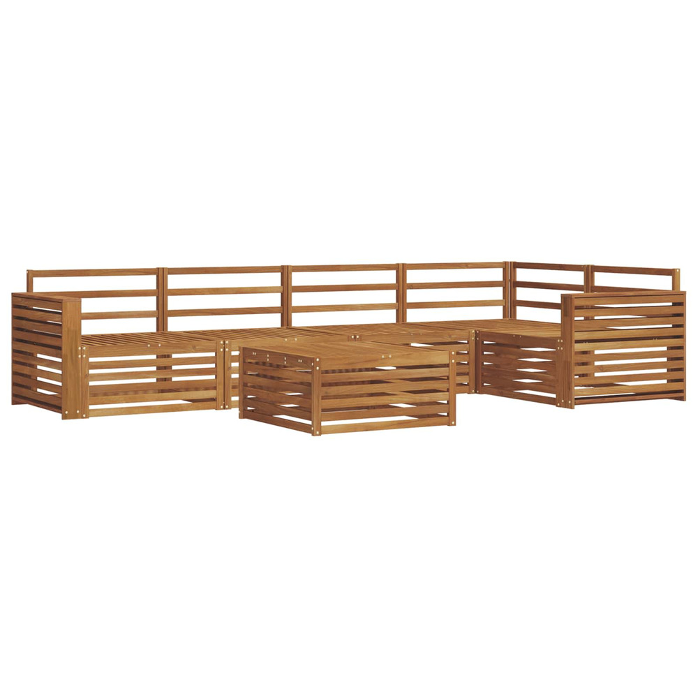 Ensemble de canapés d'extérieur 6 pcs naturel