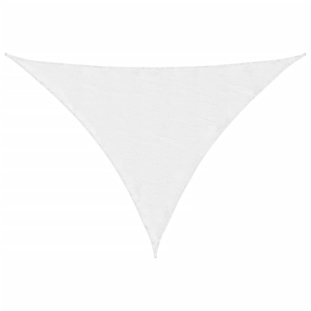 Voile de parasol tissu oxford triangulaire 3x4x5 m blanc