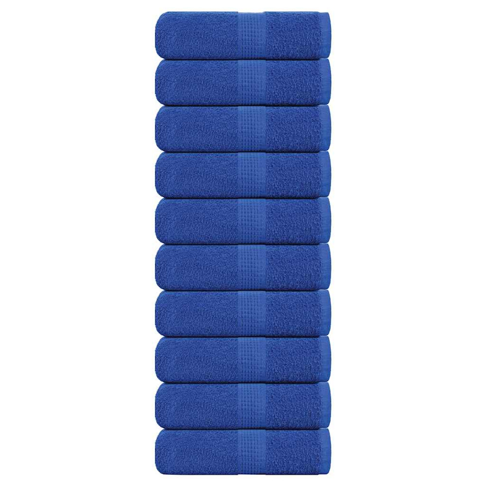 Serviettes d'invité frogn 10 pcs bleu 30x50 cm 360 g/m²