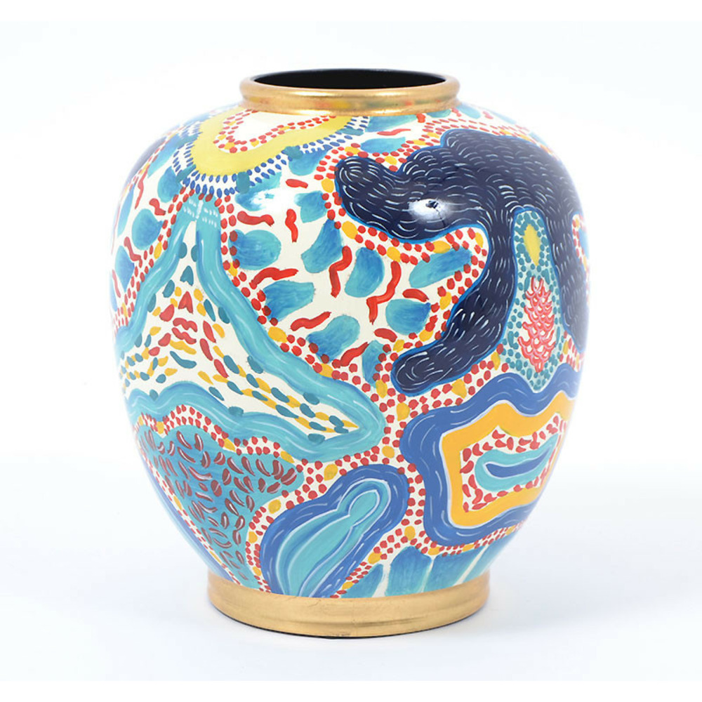 Vase indrani céramique 26x26x29cm