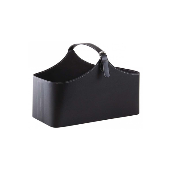 Corbeille de rangement en polyuréthane avec anse noir