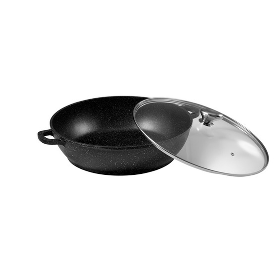 Mijoteuse premium fonte d'aluminium avec couvercle en verre - pradel