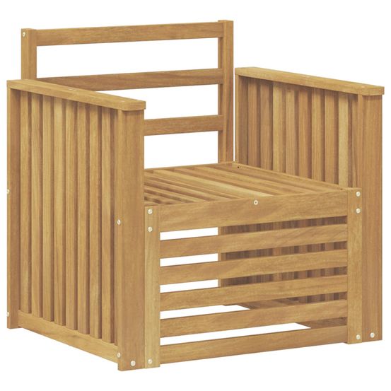 Ensemble de canapés d'extérieur bois d'acacia massif blanc