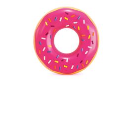 Bouee geante donut rose 119 cm ; centre 46 cm - Jeu Bouee geante donut rose 119 cm ; centre 46 cm - Jeu