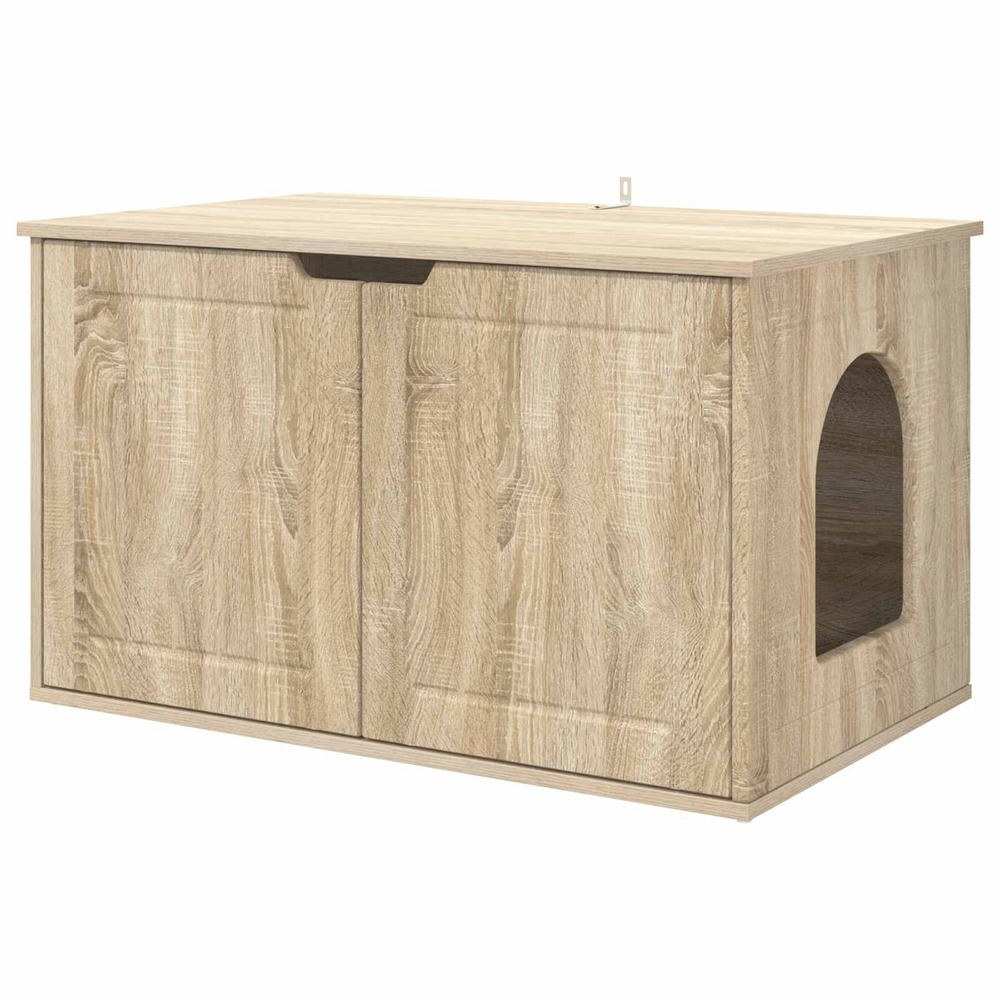 Maison pour chat sonoma 85 x 55 x 50,5 cm bois d'ingénierie
