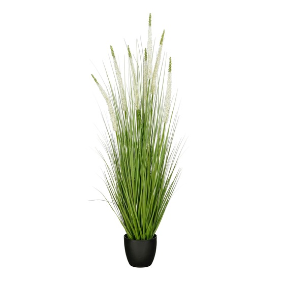 Mica decorations eremurus – gazon artificiel en pot – fausse plante interieur – plantes artificielles interieur – h140 x ø45 cm –