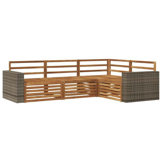 Ensemble de canapés d'extérieur 4 pc naturel