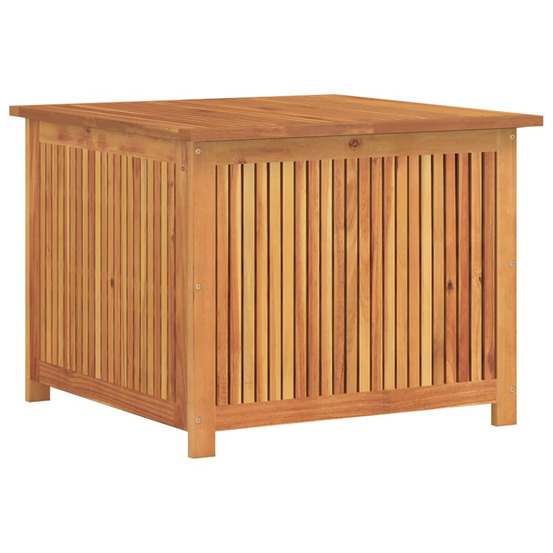 Boîte de rangement de jardin 75x75x58 cm bois massif d'acacia