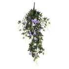 Mica decorations - pétunia artificielle suspendu violet clair h80