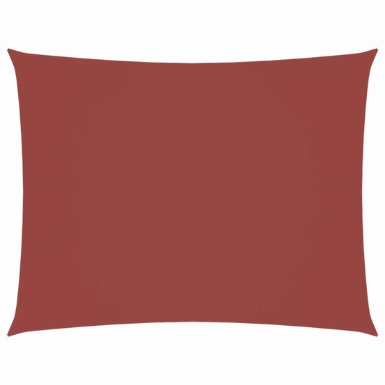 Voile de parasol tissu oxford rectangulaire 2x3,5 m terre cuite