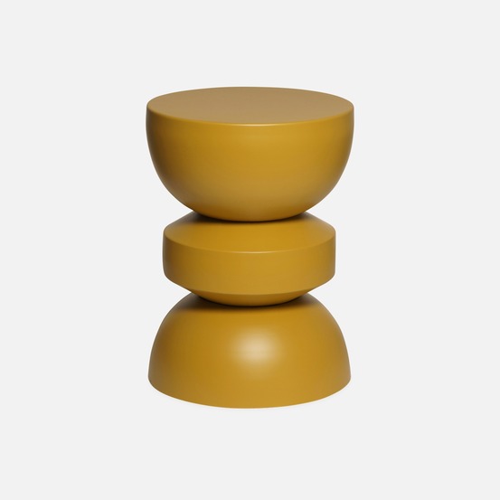 Table d'appoint, bout de canapé, table de chevet en métal, assa, ø32 x 43.5cm