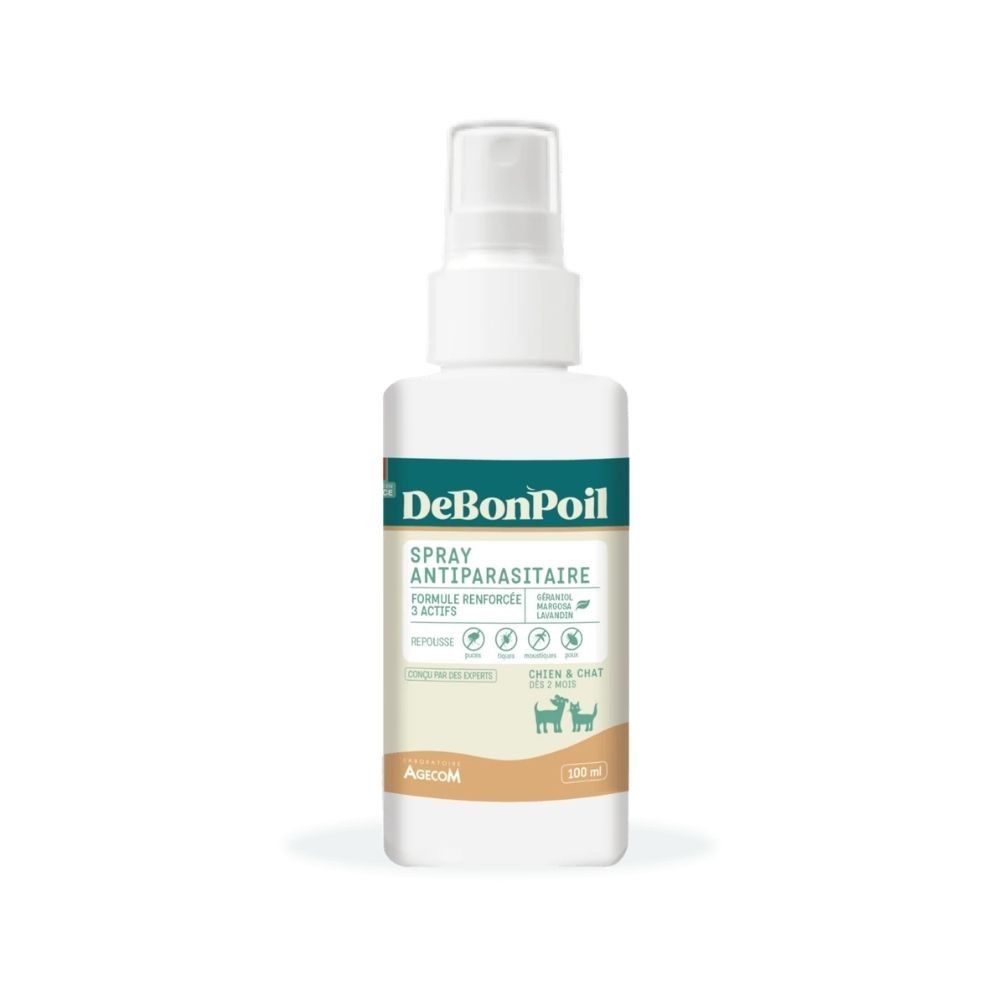 Spray antiparasitaire chien chat debonpoil 100 ml 100 ml