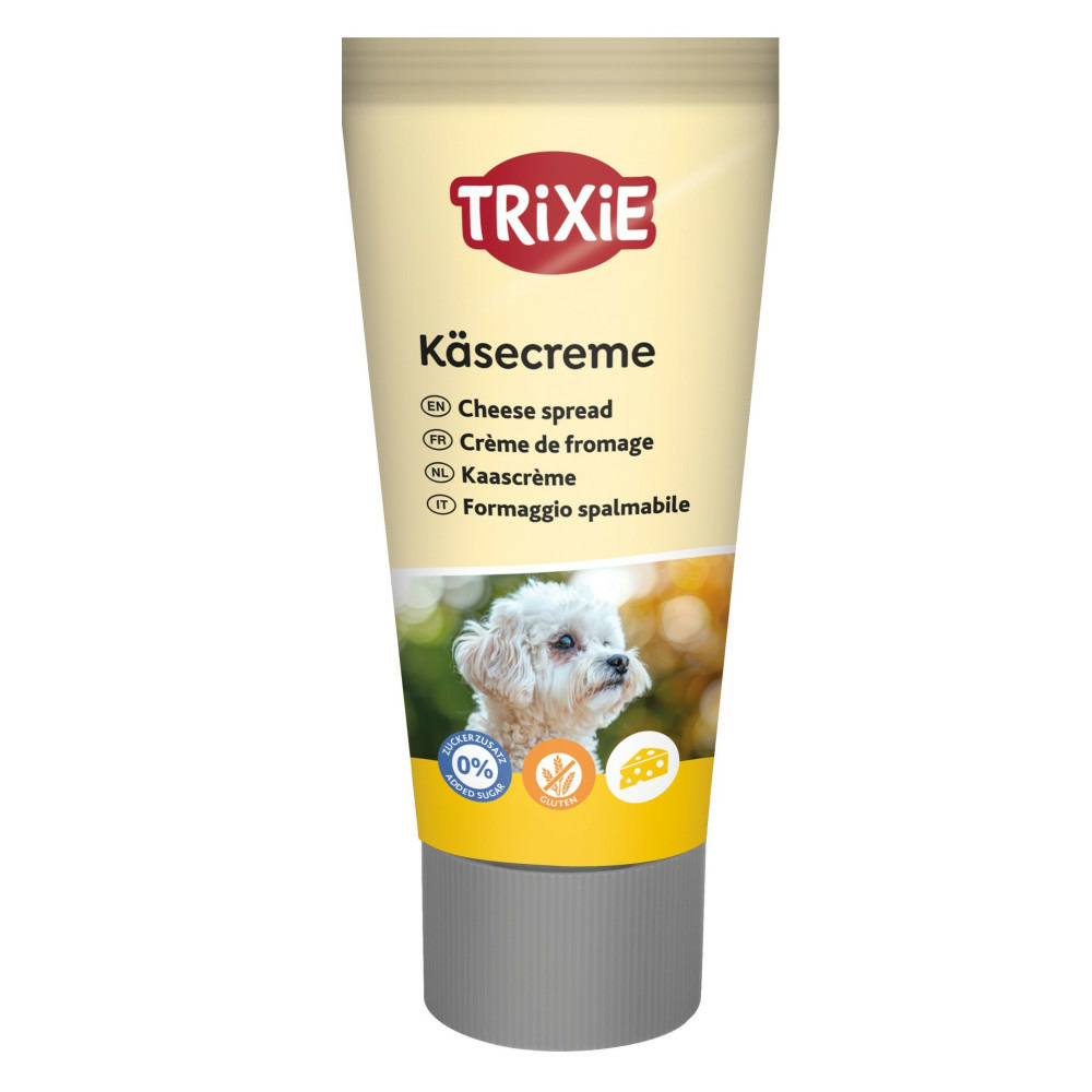 Friandise crème de fromage tube de 75 g pour chien