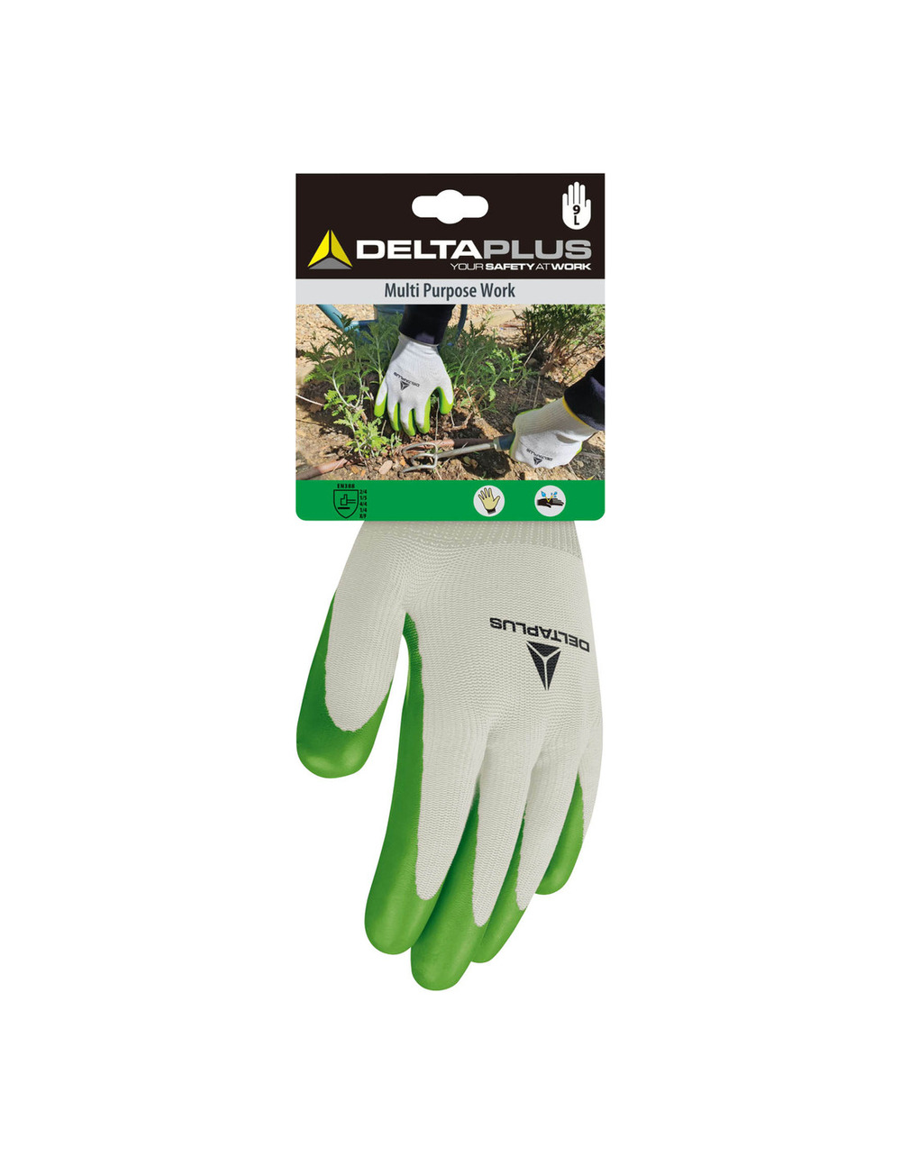 Paire de gants multi-travaux dpve733 vert - delta plus
