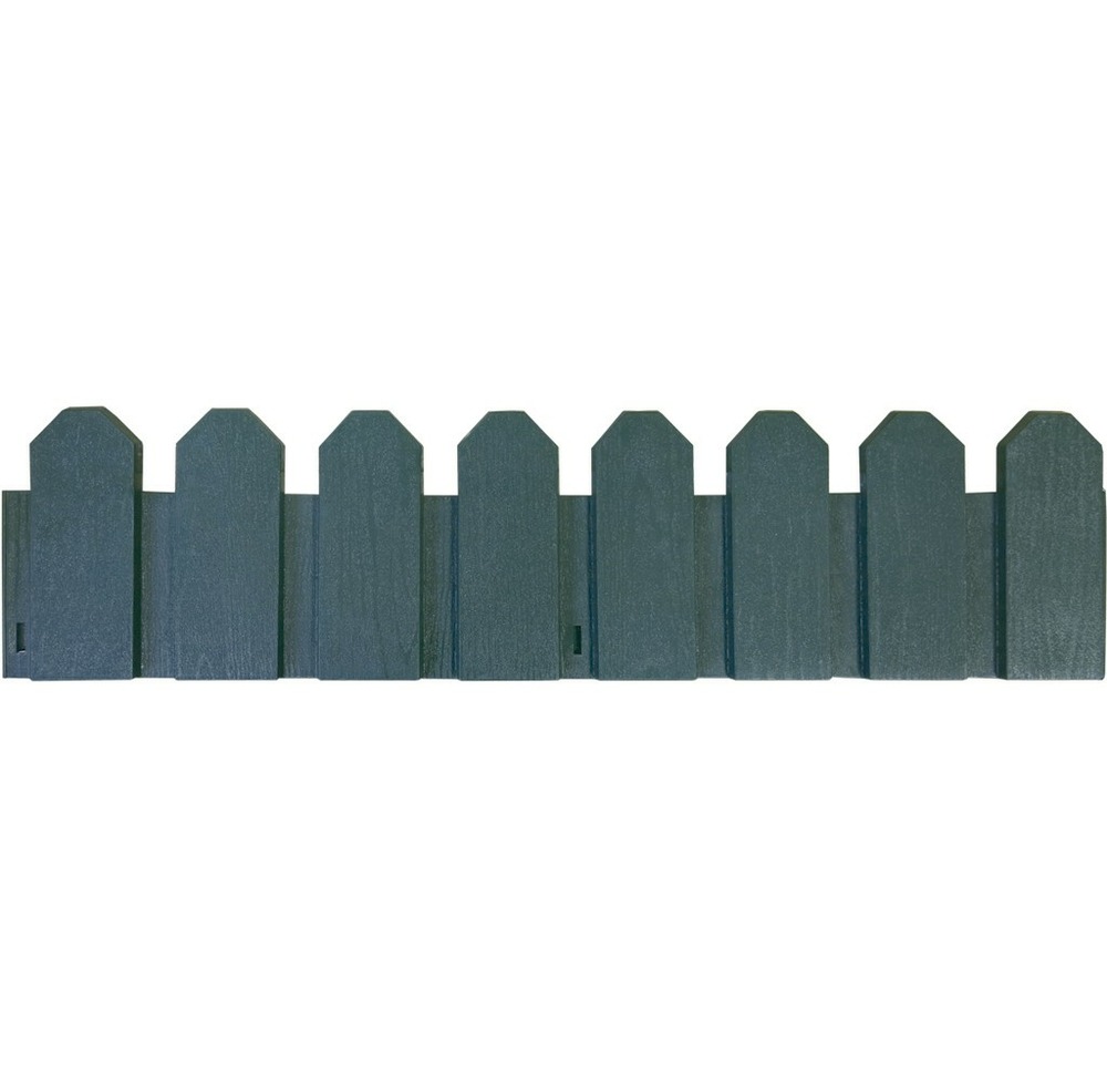 4 bordures flexibles en plastique - vert - 20x80cm