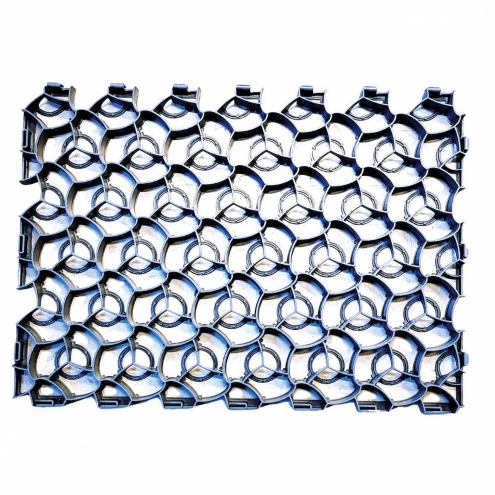 Dalle alvéolée gazon ou gravier - ecolat- 80 x 60 x 4 cm - gris anthracite