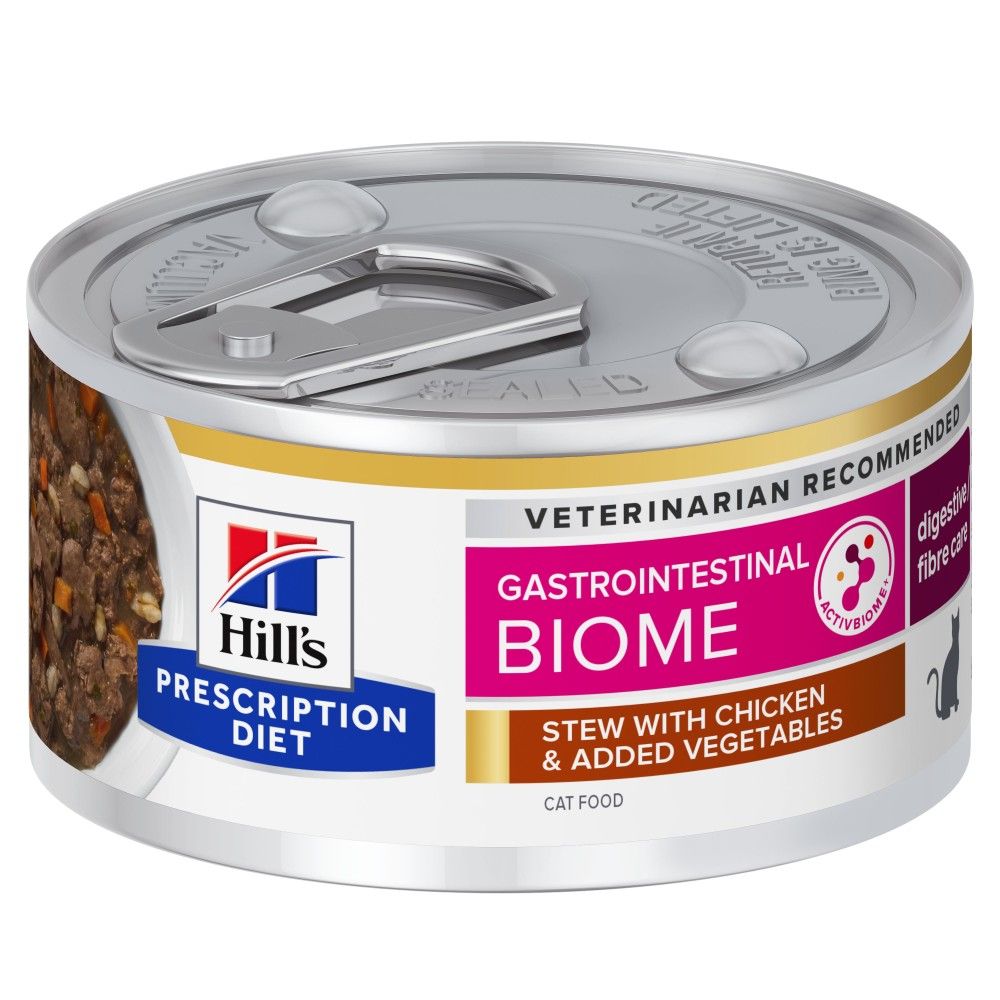Patee chat adult prescription diets gastrointestinal biome (boite) - hill's 12 x 85 g