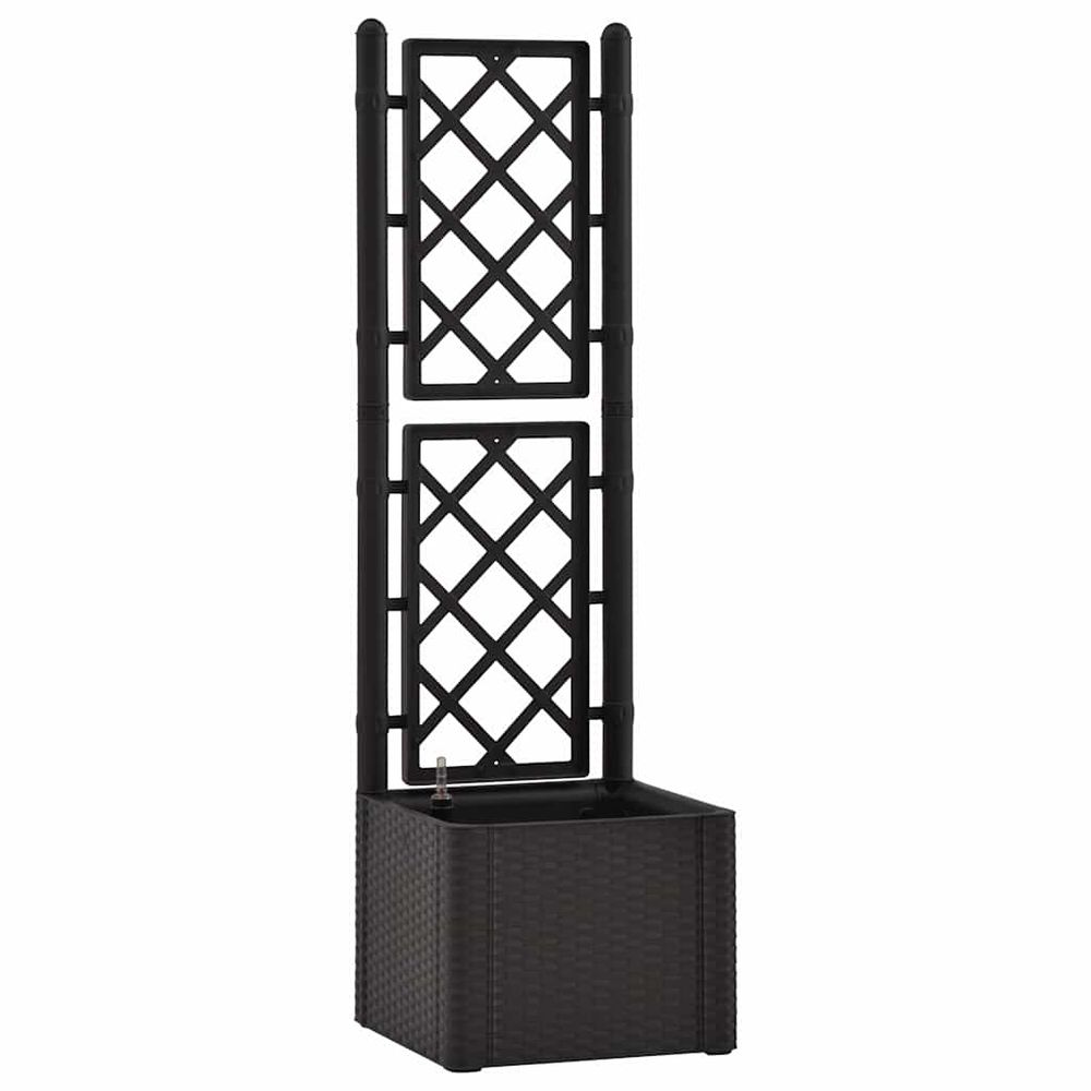 Lit surélevé de jardin treillis système d'arrosage anthracite