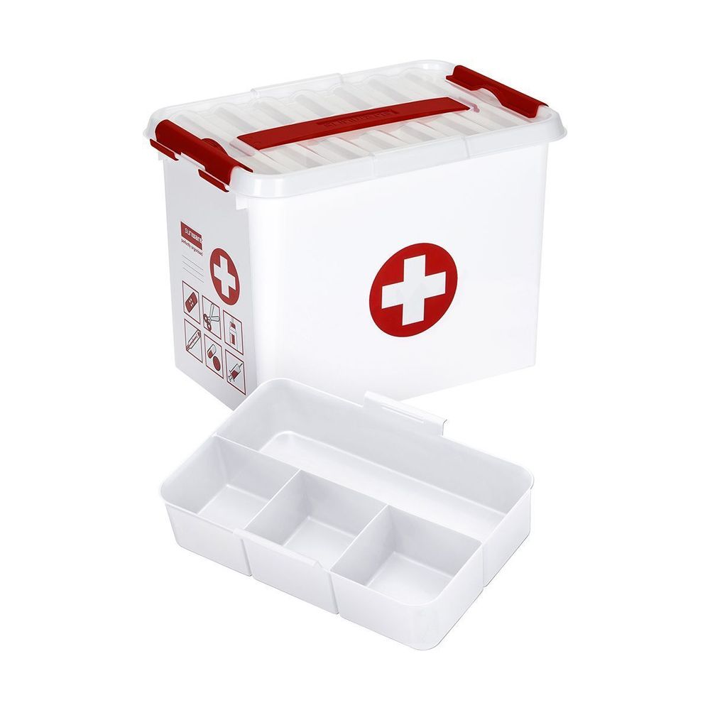 Boite à compartiments 1er secours q-line 9 litres
