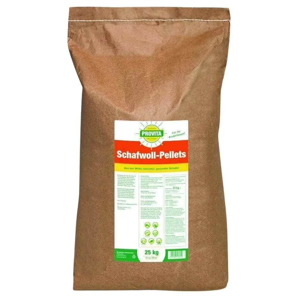 Engrais organique, pellets de laine de mouton 25 kg, engrais naturel, pour environ 250m²