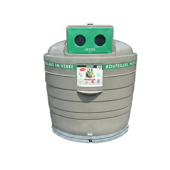 Colonne aérienne d'apport volontaire 4m3 kinshofer pehd valory