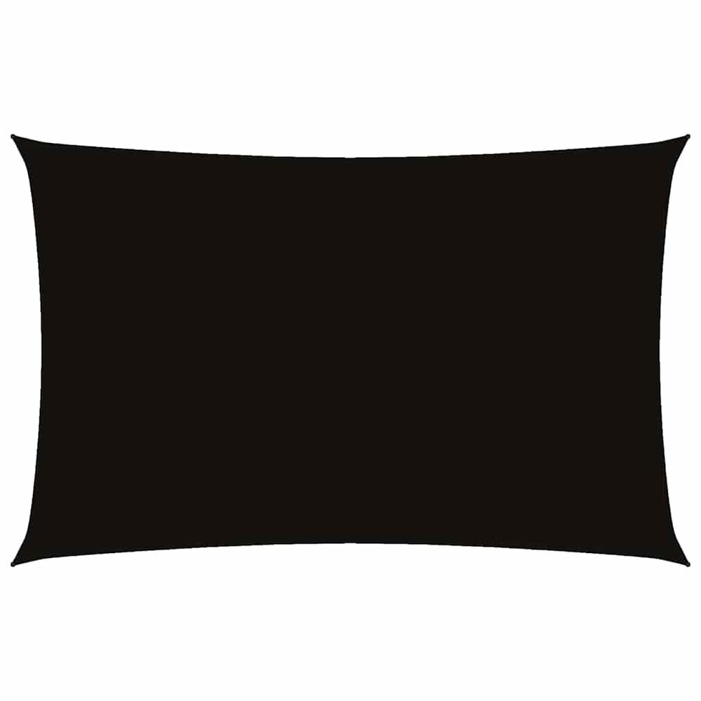Voile de parasol tissu oxford rectangulaire 2x4,5 m noir