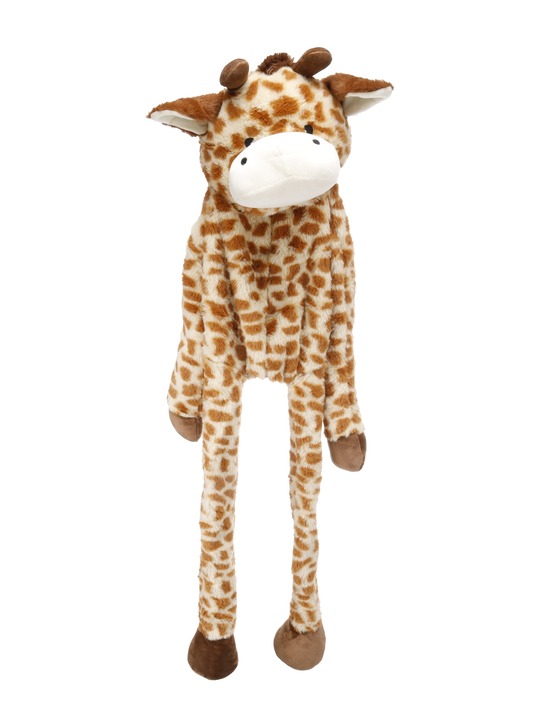 Jeu geant sonore pour chien garry girafe en peluche