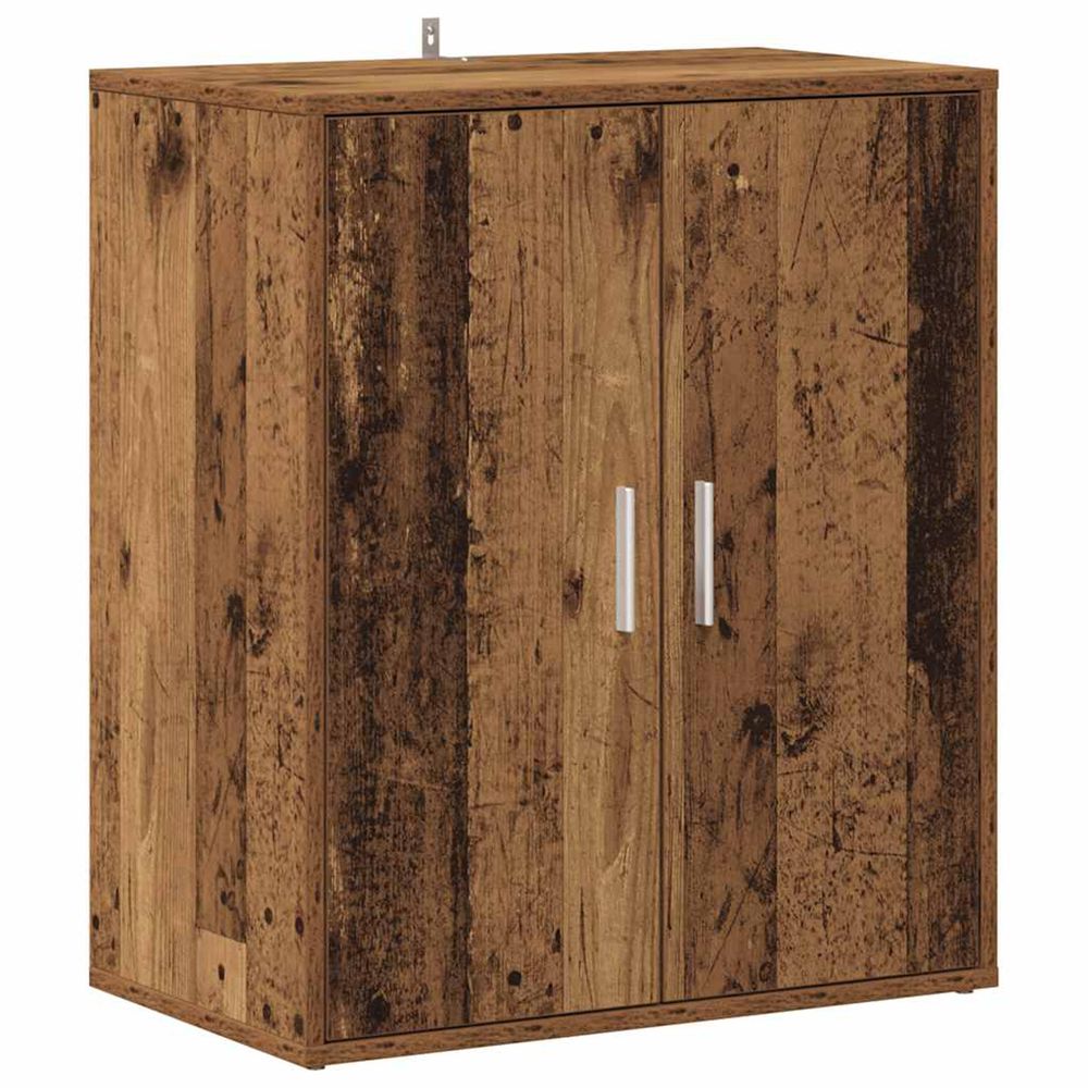 Cabinet à chaussures 60 x 35 x 70 cm bois ancien