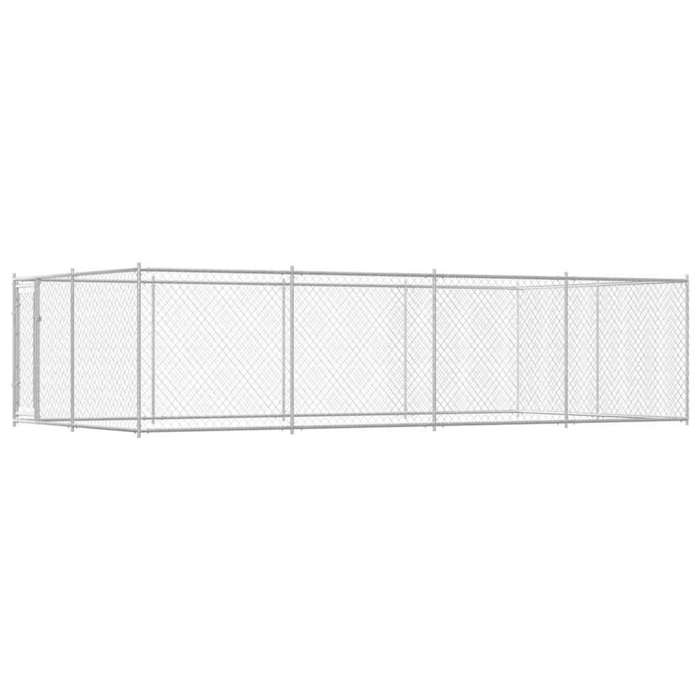 Chenil extérieur pour chiens 7,6 x 3,8 x 1,9 m