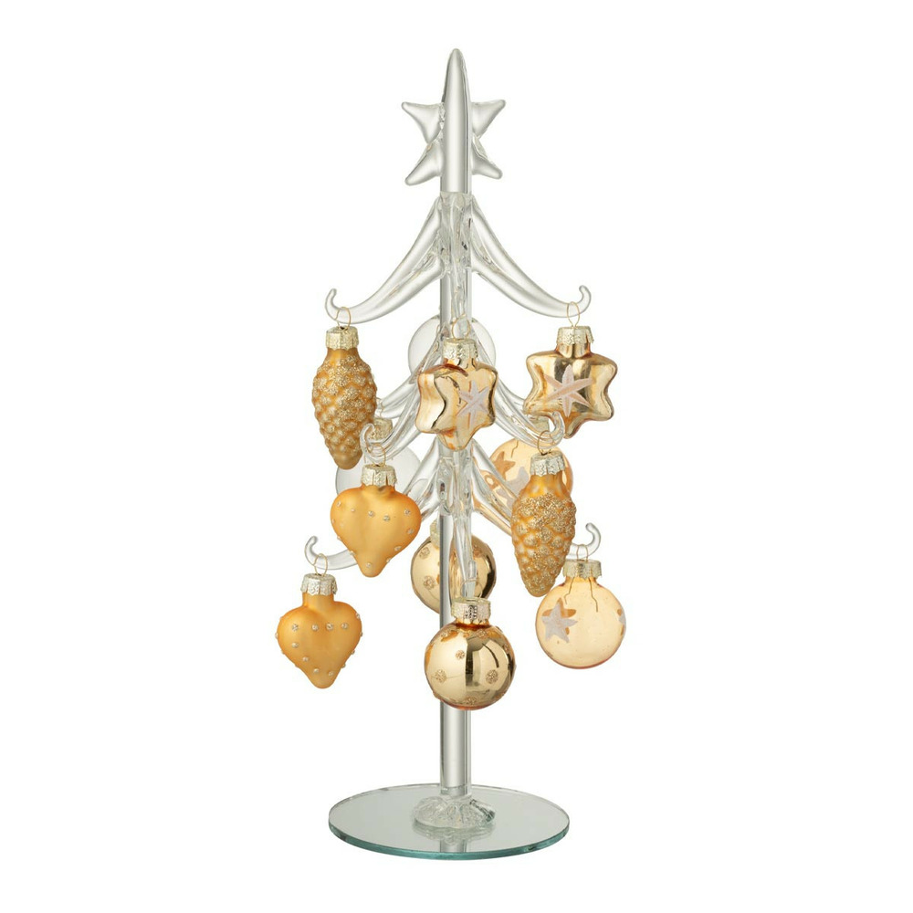 Sapin de noël en verre 