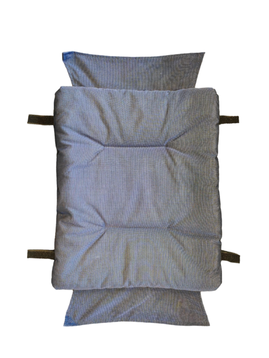 Coussin moelleux pour repose-pieds CHICO/MATTY - en oléfine Blanc-noir - L.45xl.56cm