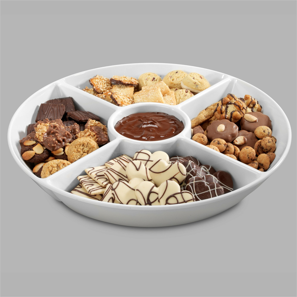 Plat mélamine 5 compartiments ø 38 cm - pujadas