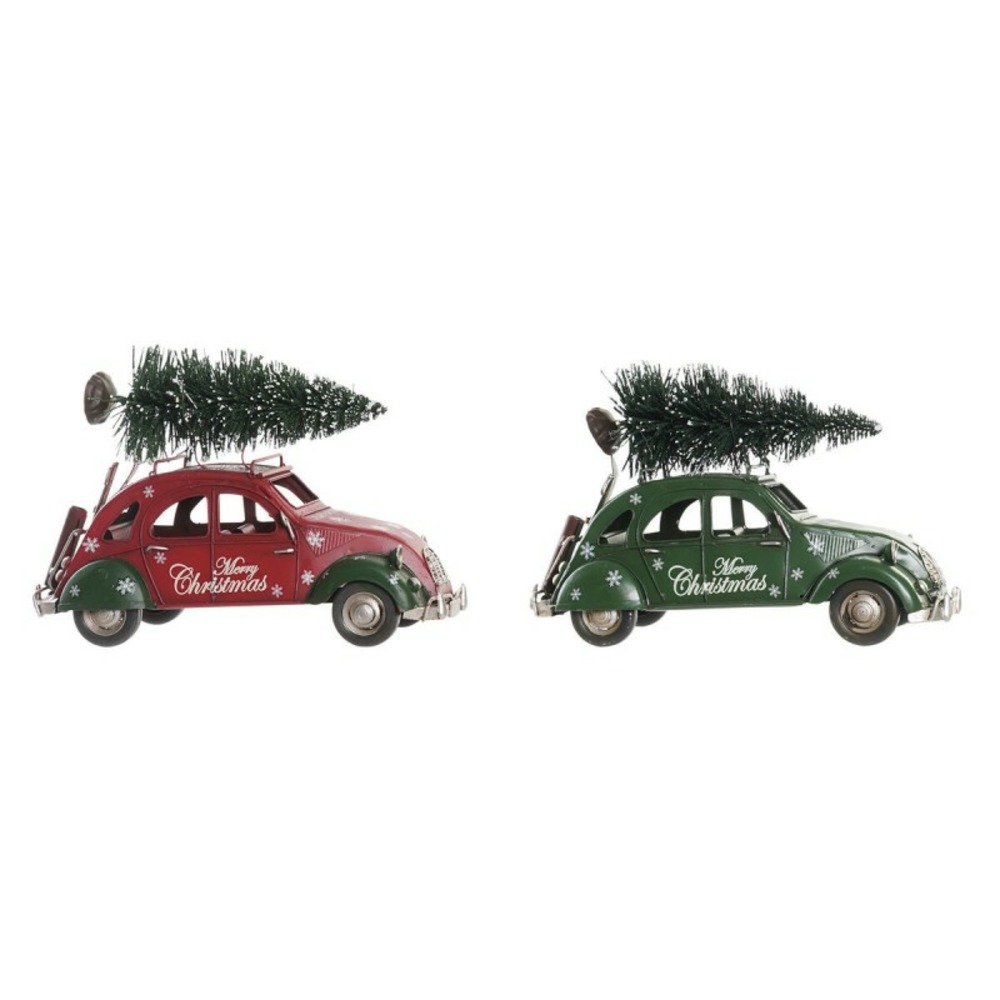 Figurine décorative dkd home decor voiture métal (26 x 11,5 x 16,5 cm) (2 unités)