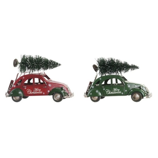 Figurine décorative dkd home decor voiture métal (26 x 11,5 x 16,5 cm) (2 unités)