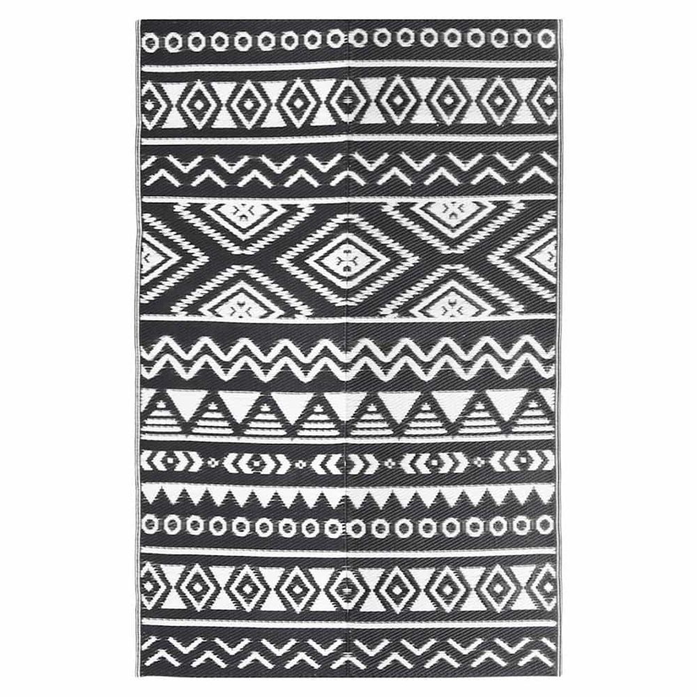 Tapis d'extérieur arakil noir 190x290 cm pp