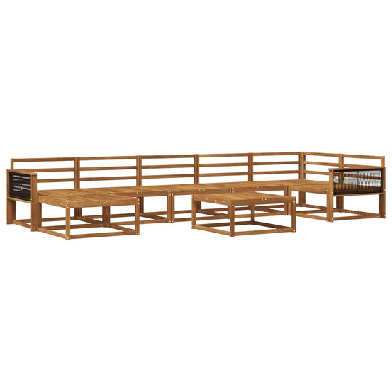Ensemble de canapés d'extérieur 8 pcs naturel