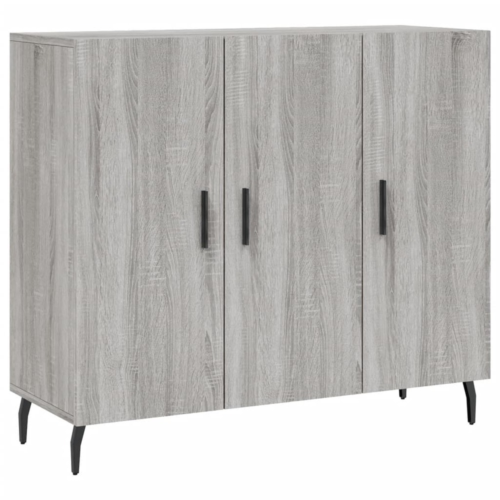 Buffet bahut commode armoire meuble de rangement organisateur cuisine salle de séjour salon sonoma 90 x 34 x 80 cm bois d'ing