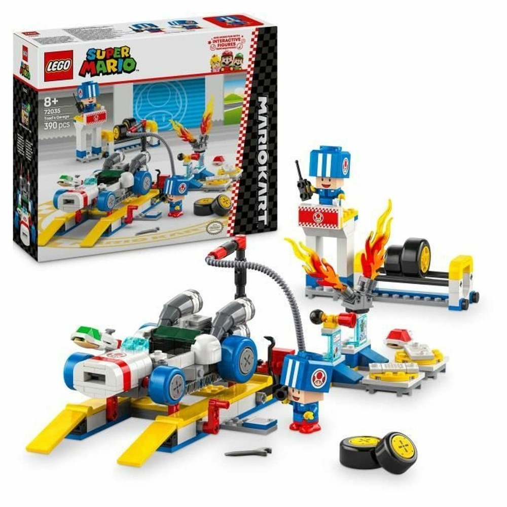 Lego super mario kart - garage de toad