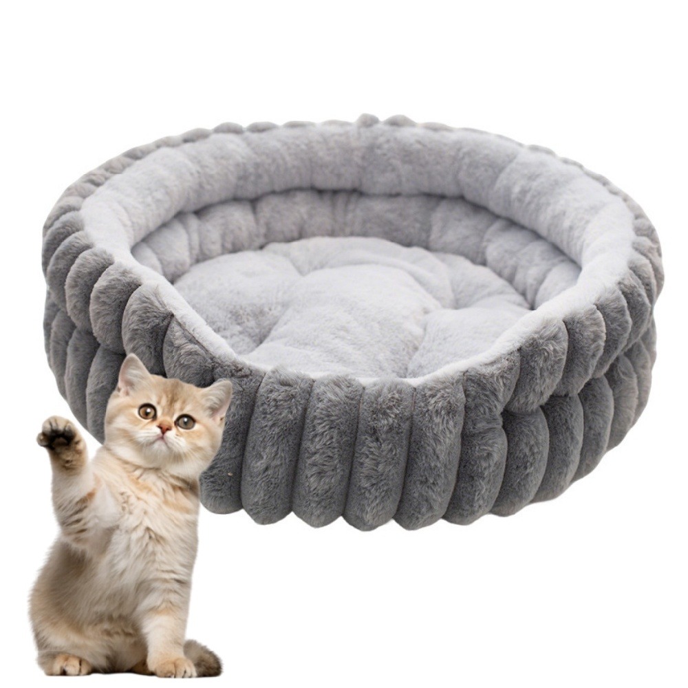 Panier rond confortable pour chat et petit chien diamètre 40cm