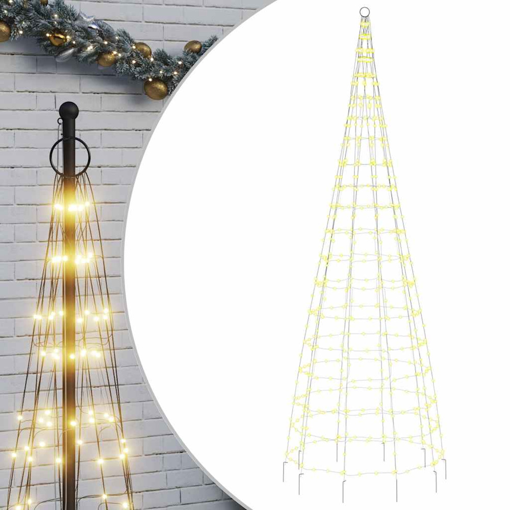 Sapin de noël à led 550 led blanc 300 cm