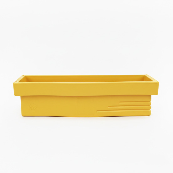 Jardinière apparence pierre avec réserve d'eau 70l