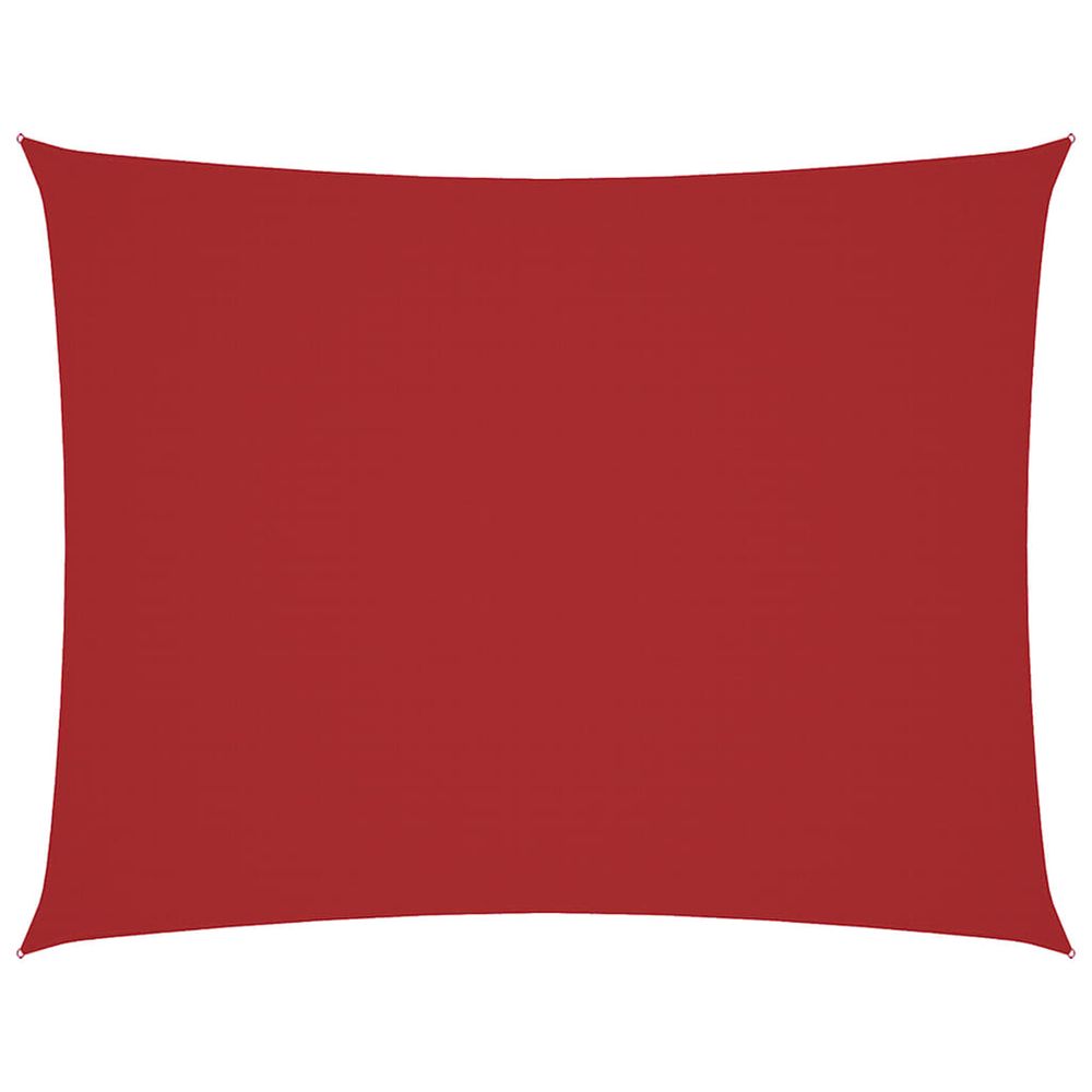 Voile de parasol tissu oxford rectangulaire 4x6 m rouge