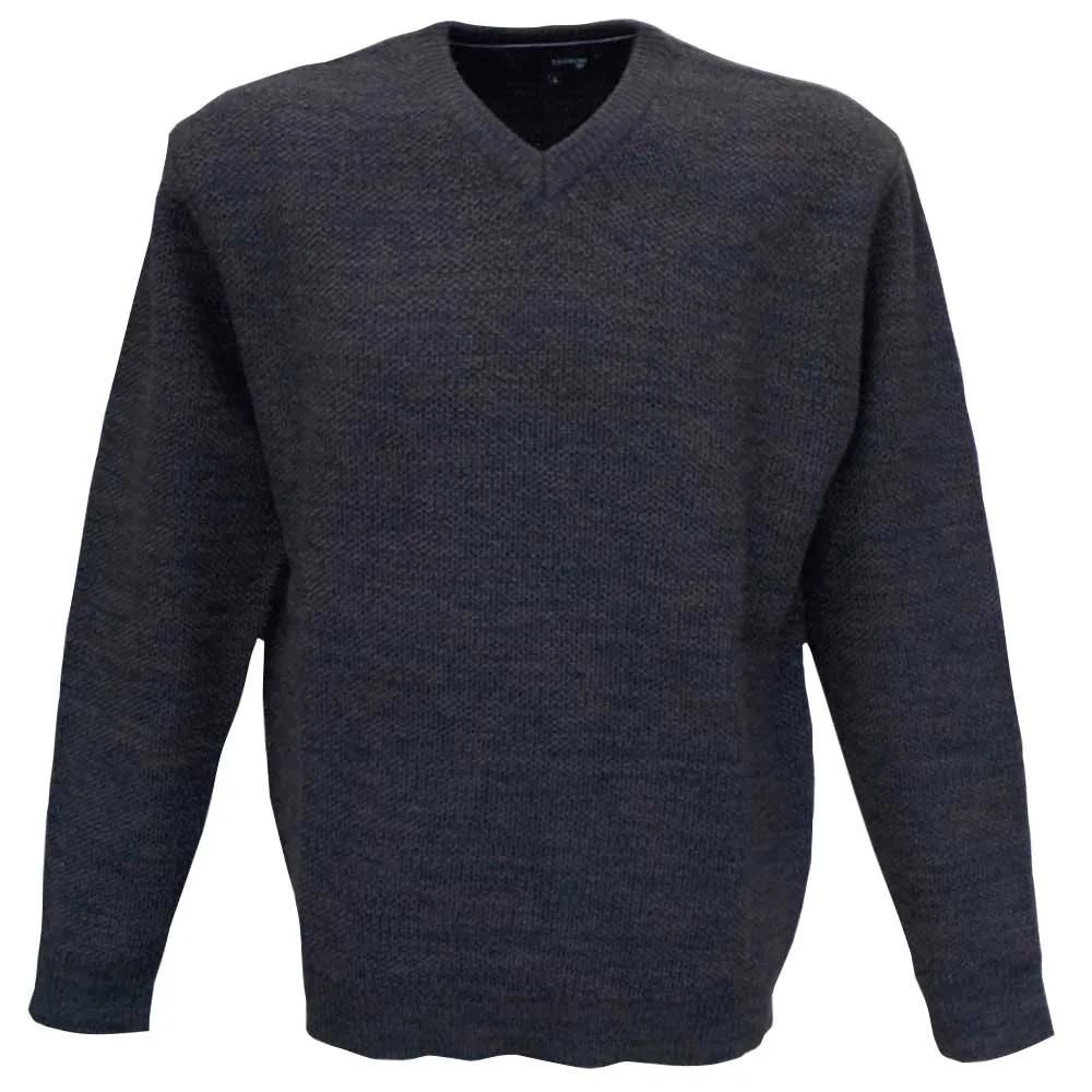 Pull col v vernon havane 63% acrylique 27% laine 10% nylon