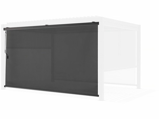 Store pergola bioclimatique - 367 x 208 cm - gris anthracite