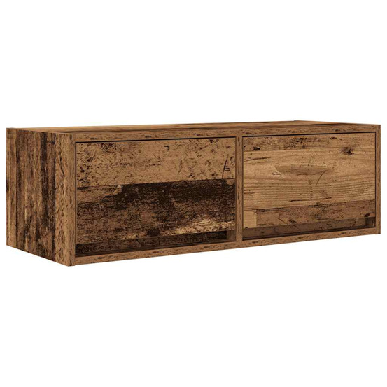 Meuble tv vieux bois 80x31x25,5 cm bois d'ingénierie