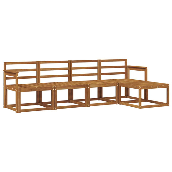 Ensemble de canapés d'extérieur 5 pcs naturel