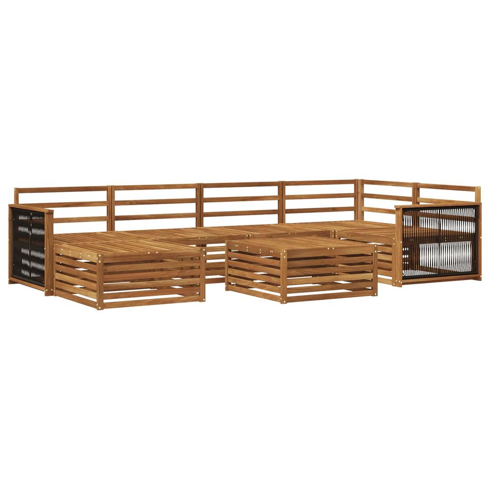 Ensemble de canapés d'extérieur 7 pc naturel